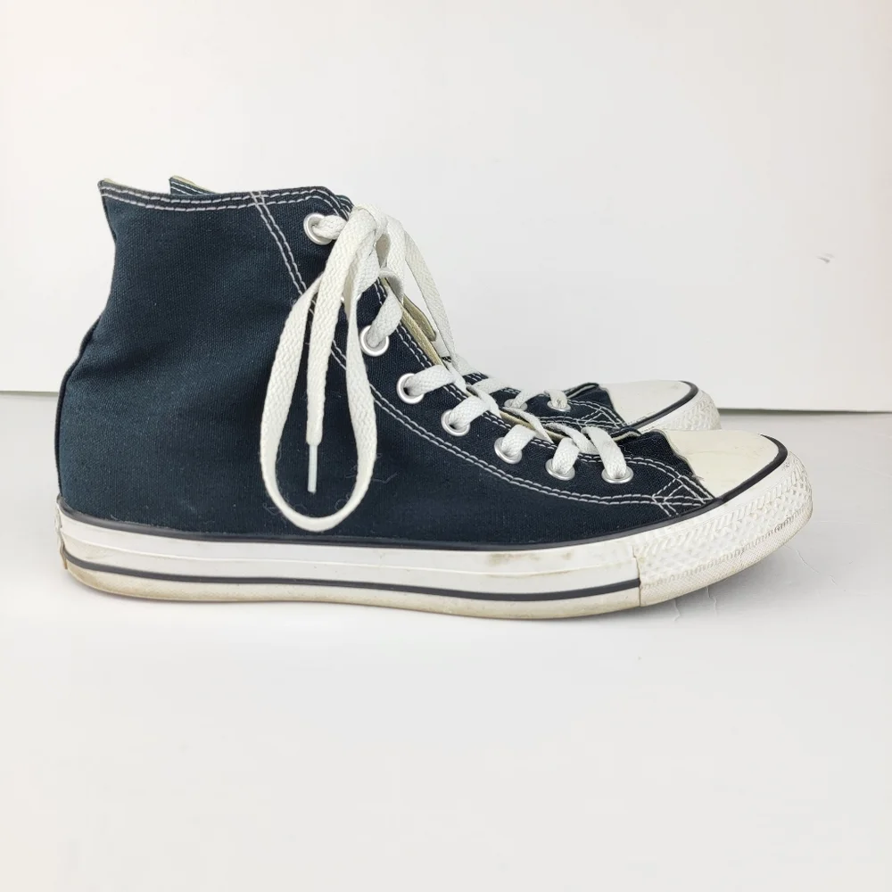 Converse All Star Chuck Taylor Black White High Top Sneakers Shoes Mens Womens - Picture 3 of 12